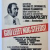 [Flyer 1977] MAASBACH Gedrukt strooibiljet `God leeft nog steeds!' van Johan Maasbach, 1977.