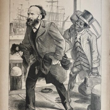 [Original lithograph/lithografie by Johan Braakensiek] Eene oplossing van de quastie der kerkelijke hoogleeraren, 20 October 1889, 1 pp.