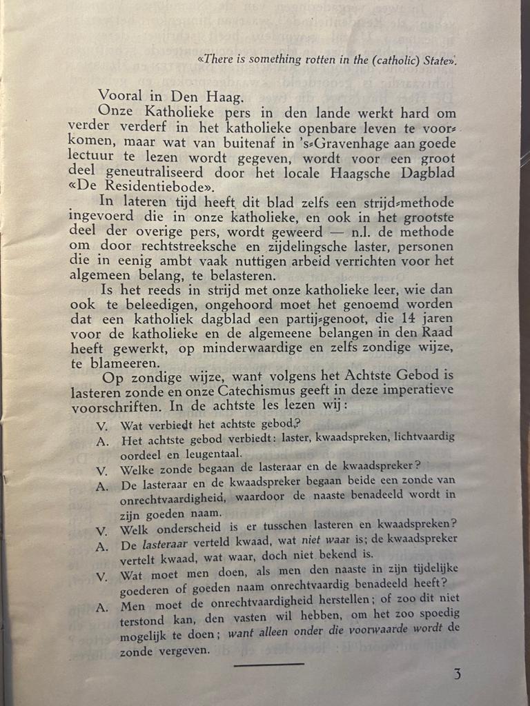 [History The Hague, Newspaper, 1923] "De Residentiebode" en hare adepten / No.1, [s.l., s.n.] [1923] 31 pp.