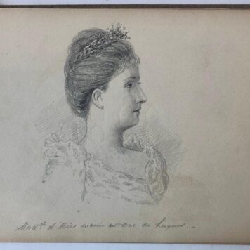 [Drawings, sketch book 1890] ZANDVOORT Schetsboek van N.N. met een aantal schetsen van dorpsgezichten in Zandvoort, 1890, 1 stuk.