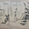 [Original lithograph/lithografie by Johan Braakensiek] De Kieswet in de Tweede Kamer, 30 Juli 1893, 1 pp.
