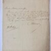 [MANUSCRIPT 1826, BELGIUM, SCHUURMANS, CORNELISSEN] Briefje van ... Schuurmans, procureur des konings te Brussel, d.d. 1826, aan de heer Cornelissen.