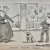 [Original lithograph/lithografie by Johan Braakensiek] De brave grootmoeder en de stoute kleinzoon, 19 Januari 1896, 1 pp.