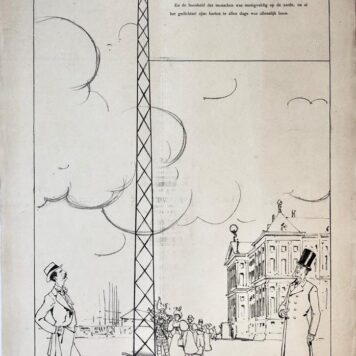 [Original lithograph/lithografie by Johan Braakensiek] Amsterdamsche Enakskinderen, 21 Juni 1896, 1 pp.