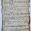[MANUSCRIPT, BIBLE, FAMILY, BEFORE 1741] Vijftien bladen uit een familiebijbel met aantekeningen uit de jaren 1679-1845, deels gekopieerd, maar 6 bladen in origineel handschrift, manuscript.