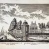 Original etching and engraving/Antique print/originele ets en gravure/prent: Trompenburg, maison de campagne apartent a Mr. Jean Peterse/ De Hofstede Trompenburg, toe behoorende den Heer Ian Peterse.