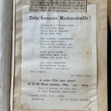 Memorandum V (1876-1908), VI (1876-1908), VII (1907-1910); Ambtelyk testament (1863-1903). 4 banden in groen linnen met o.a. deze teksten op het voorplat.