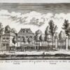 Original etching and engraving/Antique print/originele ets en gravure: Wel-na Maison de Campagne, apparten a Mr De Vlieger/Hofstede Wel-na, toebehoorende den Heer de Vlieger.