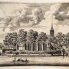 Original copperengraving/Antique print/Originele kopergravure: Slooten.