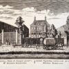 Original etching/Antique Pint/Ets:Hofstede Pingelenburg, toebehoorende den Heer Matthys Romswinkel, ca 1730.