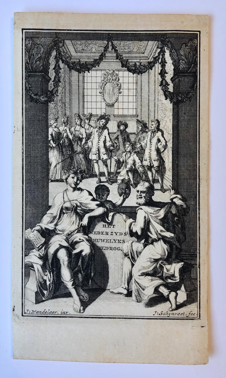 [Antique title page, ca. 1714] Het Wederzyds huwelyks bedrog, published ca. 1714, 1 p.