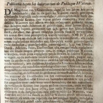[History The Hague 1744] Keuren en ordonnantien van 's Graven-hage. 's-Gravenhage, R. v. Kessel, 1735.