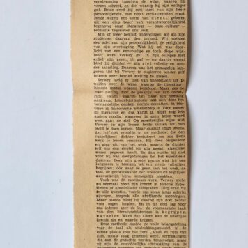 [Newspaper reviews, Verwey 1935] Drie uitvoerige krantenartikelen uit 1935 over Albert Verwey, o.a. betr. 70e- verjaardag.