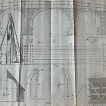 [Architecture, bouwkunde, engineering] Architectura of wiskunstige verhandeling om de voornaamste eigenschappen der burgerlyke bouwkonst betrekkelyk te maaken tot de vyf bouw-orders. 2 delen, Amsterdam, Covens, 1789-1790.