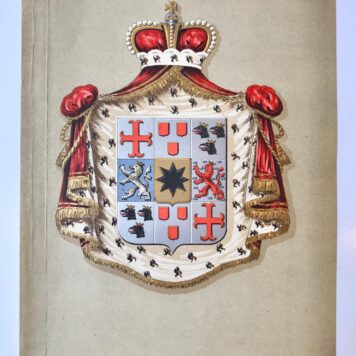 [Chromolitho Coat of Arms] Wapen Waldeck-Pyrmont, gedrukt in chromo-lithografie, 20x14 cm.