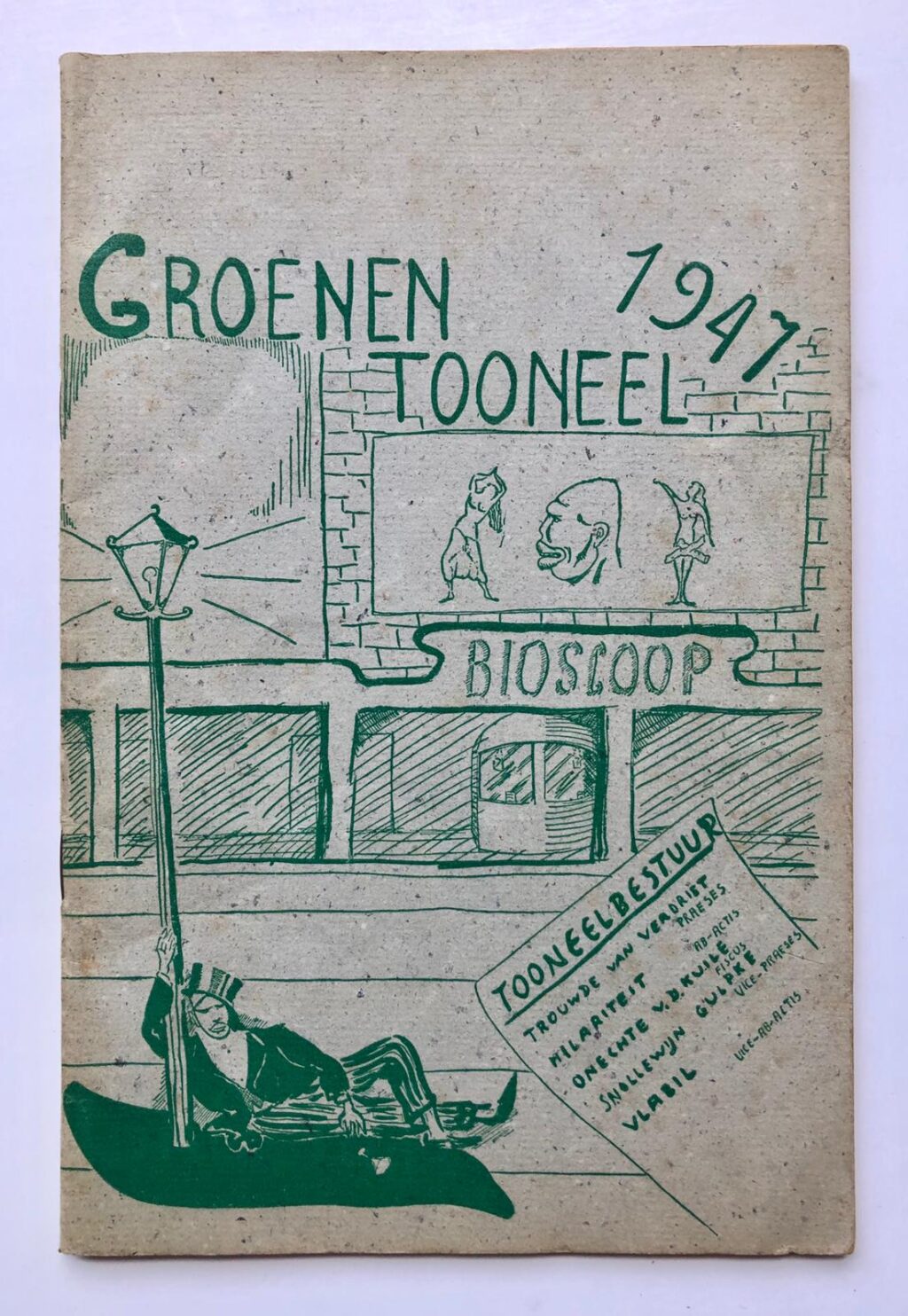 [Printed theatre programm, Students, 1947] Groenentoneel 1947, gedrukt programmaboekje voor uitvoering 24-9-1947, 40 pag.