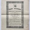 [Manuscript, partly printed, 1836] ‘Drie woorden ter herinnering en behartiging toegereikt aan H.M. Groenewold door zijn heilwenschenden leeraar A.P. Geelvink, bij dezelfs vertrek van hier naar Nuttermoor op 30-10-1836’. 4°, deels gedrukt.
