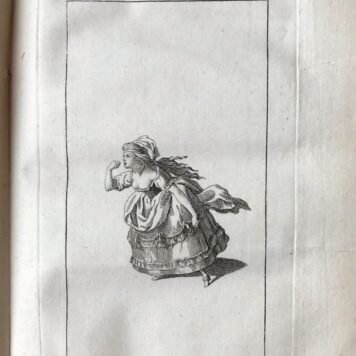 [Theatre science, Theater wetenschap 1790] De kunst van nabootzing door gebaarden. 2 delen, Haarlem, v. Walre, 1790, (14)+333+(14)+251 pp.
