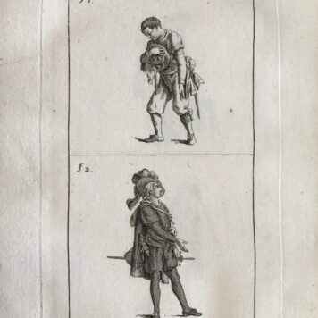 [Theatre science, Theater wetenschap 1790] De kunst van nabootzing door gebaarden. 2 delen, Haarlem, v. Walre, 1790, (14)+333+(14)+251 pp.