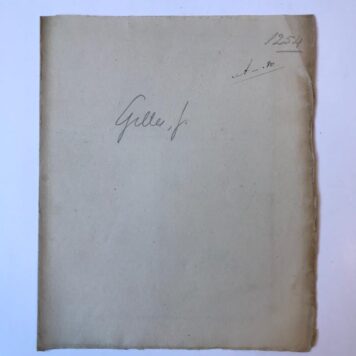 [Manuscript 1742, legal, inheritance] Brief van Jacob Gilles, d.d. 's-Gravenhage 1742, manuscript, 4o, 6 pag.