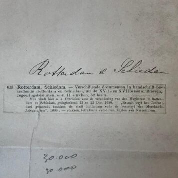 [Manuscript 1832] Brief van W.J.C. van Hasselt, d.d. Amsterdam 1832, aan raadsheer mr. J. Schonck te 's-Gravenhage. 4°, 4 pag., manuscript.