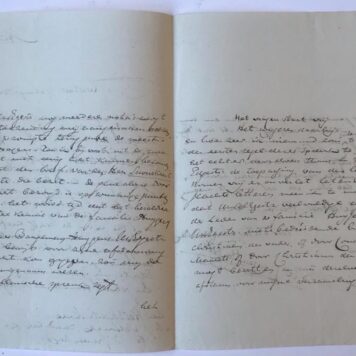 [Manuscript 1832] Brief van W.J.C. van Hasselt, d.d. Amsterdam 1832, aan raadsheer mr. J. Schonck te 's-Gravenhage. 4°, 4 pag., manuscript.