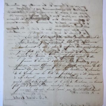 [Manuscript 1807] PERRET GENTIL--- Brief van L.H. Perret Gentil, d.d. 's-Gravenhage 8-10-1807, aan de grootmeester van Lodewijk Napoleon, betr. een functie aan het hof. Manuscript, 4°, 2 pag.