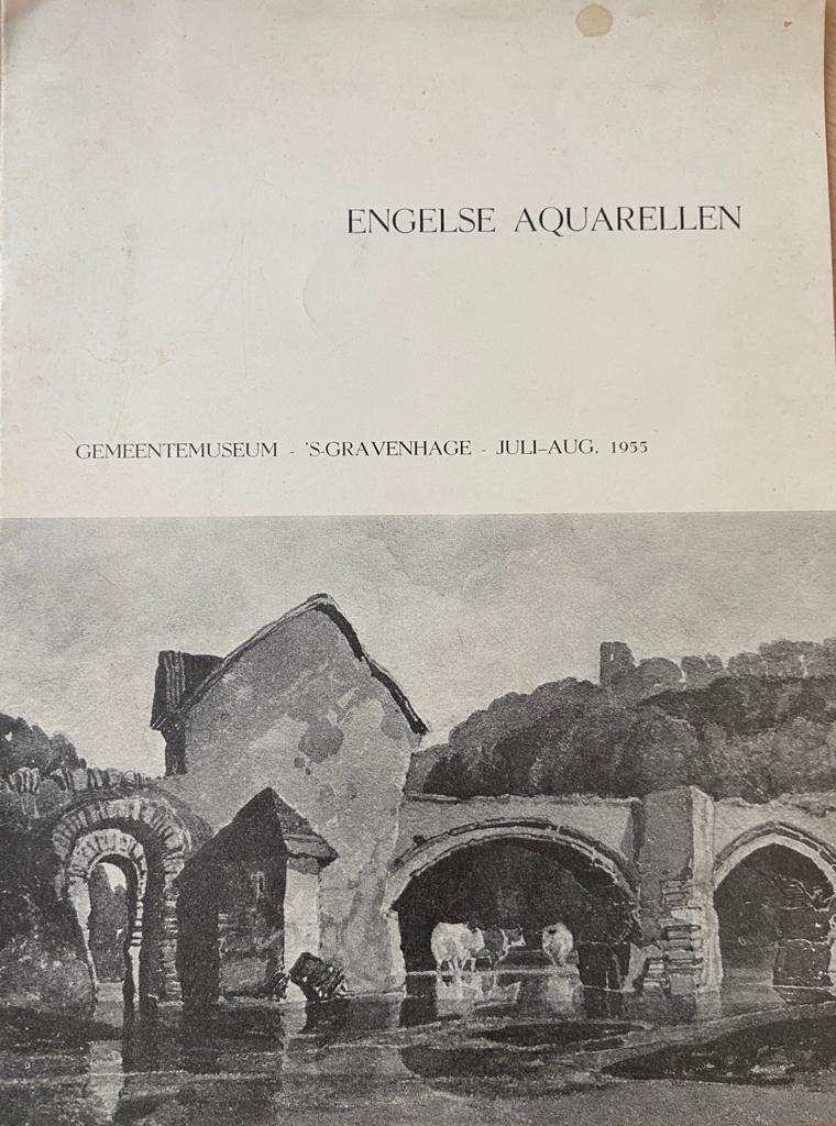 [Museum Catalogue The Hague] Engelse Aquarellen - Gemeentemuseum 's-Gravenhage juli-aug. 1955, 11 pp.