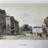 [Coloured lithography, Lithografie, The Hague] Het Tournooiveld, 1 p, published around 1860.