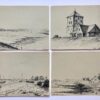 [15 Modern pen drawing(s), 1955] 15 pentekeningen van G. Boogman uit Arnhem van gezichten langs de grote rivieren, 1950-’55, elk ca. 12x18 cm.