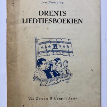 [Music, Appingedam, Drenthe] Brochure 'Drentse liedjes' van de Drentse Vereniging 't olde landschap te Appingedam. Gestencild, 12 pag.