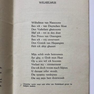 [Music, Appingedam, Drenthe] Brochure 'Drentse liedjes' van de Drentse Vereniging 't olde landschap te Appingedam. Gestencild, 12 pag.