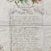 [Manuscript, Vlissingen, 1860] 'Zegenwensch opgedragen aan mijne edele weldoeners'. Gedicht op gedecoreerd vel papier, 4°, manuscript, dd. Vlissingen 1-1-1860, getekend Kaarsemaker.
