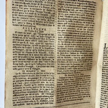 [Newspapers, kranten 1721] Avec privilege de nos seigneurs les Etats de Hollande & de West-Frise. Jaargang 1721, Jouxte la Copie de Leide, Uitg. C.T. du Breuil te Amsterdam, 1721, ca 400 pp.