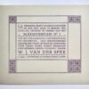 [Paper art] Bedrijfskaart van W.J. van der Spek, stoffeerder te 's-Gravenhage, Alexanderstraat 3 Den Haag, ca. 1930.