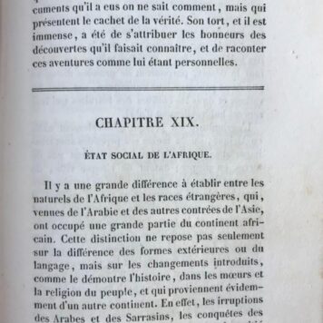 [History Africa , 1840] Voyages et decouvertes dans l'Afrique Centrale et l'Afrique septentrionale. 2nd. ed., Tours, Mame, 1840.