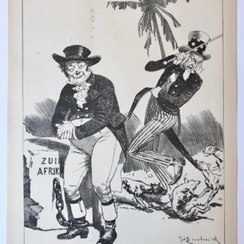 [Original lithograph/lithografie by Johan Braakensiek] Sympathie (?), 4 Augustus 1901, 1 pp.