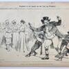 [Original lithograph/lithografie by Johan Braakensiek] Engeland en het bezoek van den Czar aan Frankrijk, 1 September 1901, 1 pp.