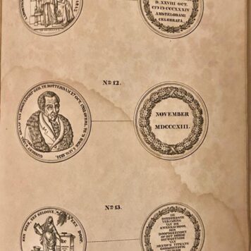 [Antique book, numismatic, numismatiek] Beschrijving en afbeeldingen van de Nederlandsche gedenk-penningen (gedenkpenningen)welke sedert 1815 tot 1838 aan 's Rijks Munt te Utrecht zijn geslagen, Utrecht z.j., 4o , 47 pag. + 11 gegraveerde platen, origineel karton.