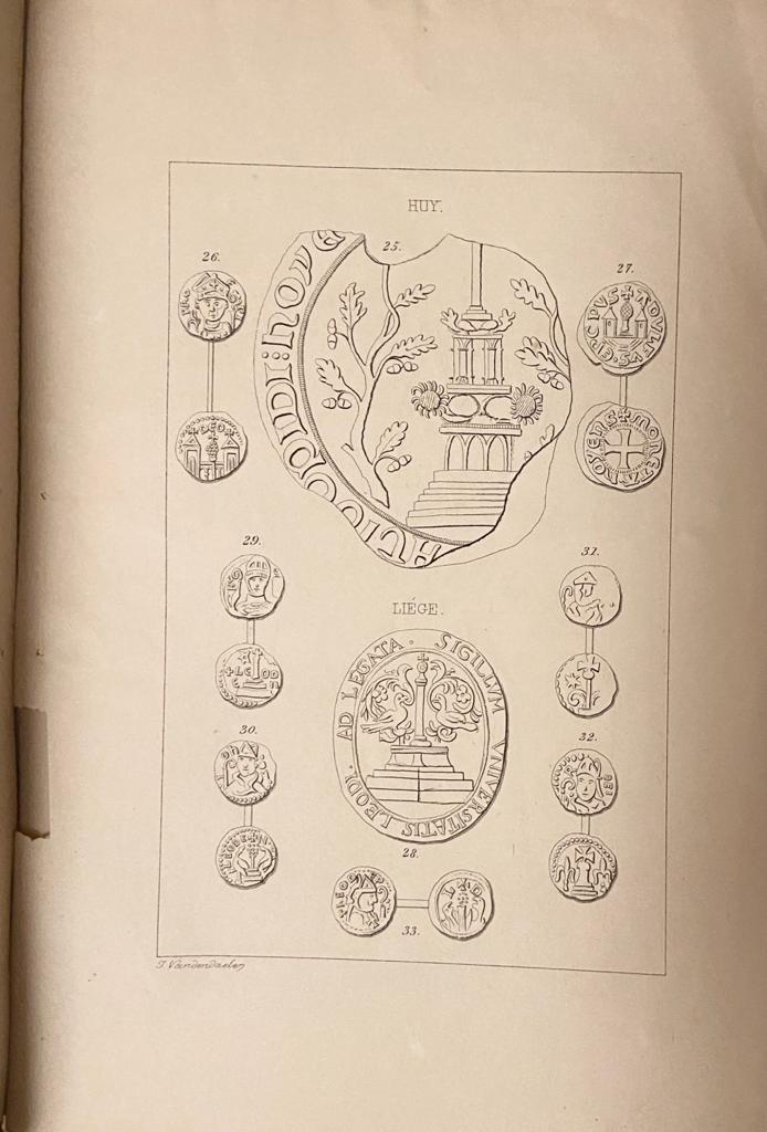 [Numismatic, numismatiek] De L'imitation des sceaux des communes sur les monnaies des provinces méridionales des Pays-Bas et du Pays de Liège.