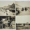 [Photography, Scheveningen] Four old photo's of Scheveningen, The Hague: Beach with the Pier, People in front of the Kurhaus, People on a terrace, beach and boulevard Scheveningen, each 8 x 10,5 cm, date: 1928.