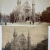 [Photography, The Hague] Two old photo's of Ridderzaal, Grafelijk paleis on Binnenhof Den Haag.