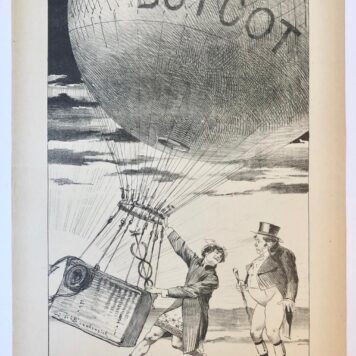 [Original lithograph/lithografie by Johan Braakensiek] Een bondgenoot van John Bull, 3 November 1901, 1 pp.
