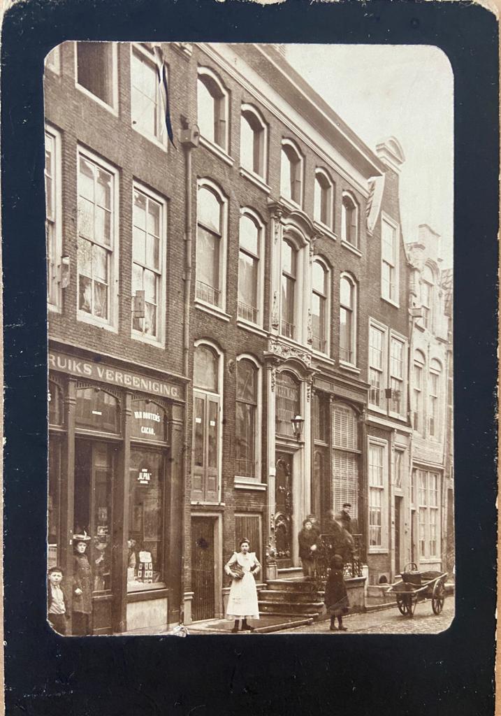 [Photography, Dordrecht] Two albumen photo's of Dordrecht (Dortrecht) and 1 of Giessendam, Zuid holland, The Netherlands, published around 1920.