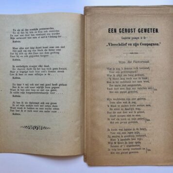[Satirical songs, Amsterdam, 1890] Spotliederen op Gijs van Tienhoven, burgemeester van Amsterdam, ca. 1890. Gedrukt, 16 pag.