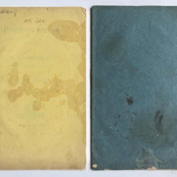 [Christian books, begging, 1848] Twee vertaalde leerredenen, verkocht door personen die van de opbrengst leefden. Een door de wed. Maassen te Amsterdam en de ander in 1848 door J.D.H. te Amsterdam. Gedrukt, 16+24 pag.
