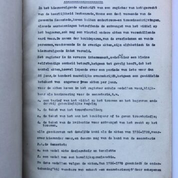 [Typed document, 1948] Getypt afschrift van een register trouwen en begraven van de heerlijkheid Berkenrode (onder Heemstede) 1756-1811. Vervaardigd door A.W. Brave, 1948, 10+35 pag. in omslag.