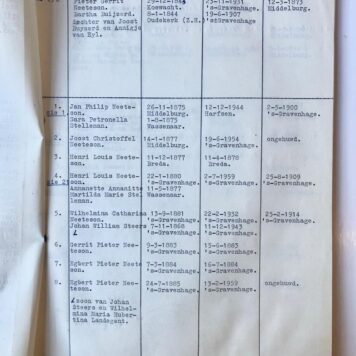 [Genealogy 1960] Stamboom van het geslacht Neeteson, door P.G. Neeteson, ‘s Gravenhage 1960, 4°, getypt 53 pag.