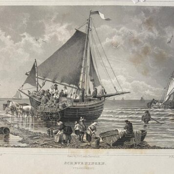 [Lithography, Scheveningen, The Hague] Scheveningen, strandgezigt, 1 p.