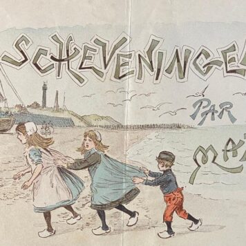 [Lithography, Scheveningen, The Hague] Scheveningen par Mars (pseud. de Maurice Charles Mathieu Bonvoisin), 1 p, published circa 1905.